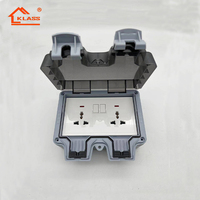 Boîtier de protection IP66 pour interrupteur extérieur, type 86 ou 146, avec couvercle anti-poussière pour usage domestique, boîte de protection étanche