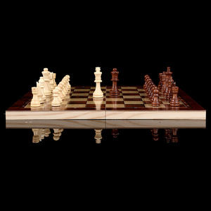 Three-in-one Wooden Chess Foldable Portable Educational Chess Game Strategy Cross-border <strong>Children's</strong> Adult Educational Toys - Product Image 4