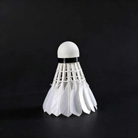 Volant de badminton en plumes de canard de classe A n°5, polyvalent, 2 couches, liège, haute stabilité, entraînement en club, fabricant OEM/ODM