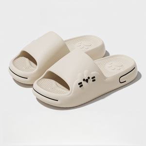 Pantuflas de Interior Ecológicas Estilo Coreano, Suela de PVC, Entresuela de Microfibra, Parte Superior de Tela Elástica, Ligeras, Antiolor - Product Image 3