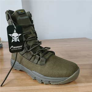TSB0704 Definite Asiaon Customized Black Leather Cow Leather New Design Black Ankle <b>Boots</b> Forest <b>Hiking</b> <b>Boots</b> - Product Image 5