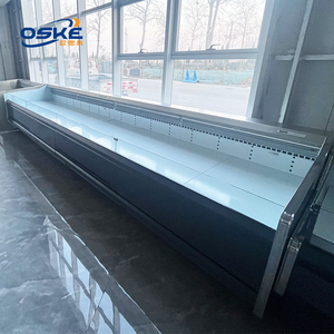 Tủ trưng bày thịt tươi thương mại, điều khiển nhiệt độ, siêu thị yên tĩnh, tủ đông thực phẩm tươi sống - Product Image 5