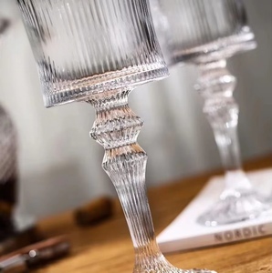 Copas de Vino de Cristal de Champán de Lujo Personalizadas, Estilo Barroco Campestre, Sostenibles, Capacidad de 140-250 ml, Tallo Largo, para Fiestas - Product Image 3