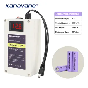 Водонепроницаемая литий-ионная аккумуляторная батарея Kanavano 10Ah 12ah, литий-ионная аккумуляторная батарея 12В 12ah