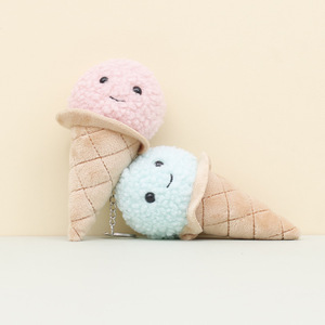 Happy Plush Kawaii Helado Llavero de peluche Helado Juguete de peluche Colgante de llave de teléfono móvil - Product Image 1
