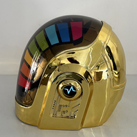 Casque Punk en Gros avec Lumière LED, Masque de Cosplay Daft Punk en Résine pour Adulte, Accessoire de Costume Style Punk pour Fête d'Halloween