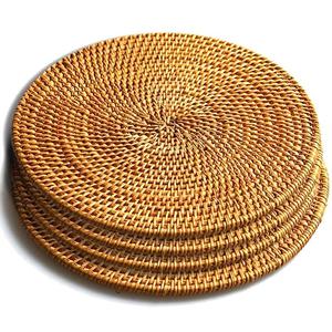 Eco Friendly Handmade Bamboo Classic Round Placemat Handwoven 35cm Dining <b>Table</b> <b>Mat</b> - Product Image 6