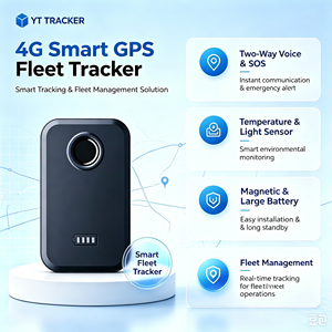 Traceur GPS Magnétique Sans Fil avec Communication Bidirectionnelle, Capteur de Température, Alarme SOS et Détachement Rapide, Longue Autonomie pour Flotte de Véhicules - Product Image 1