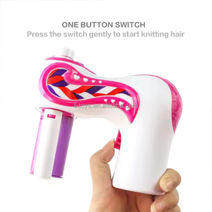 Lucky Toys Électrique Automatique <span class=keywords><strong>Cheveux</strong></span> Braider DIY Mode Braider <span class=keywords><strong>Cheveux</strong></span> <span class=keywords><strong>Tresse</strong></span> Armure Rouleau Jouets Dispositif Kit pour Fille Enfants Jouer Ensemble - Product Image 2