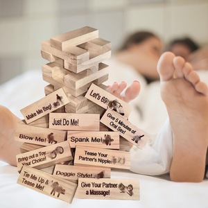 Jeu de construction en bois en forme de cœur pour couple en amoureux - Product Image 4