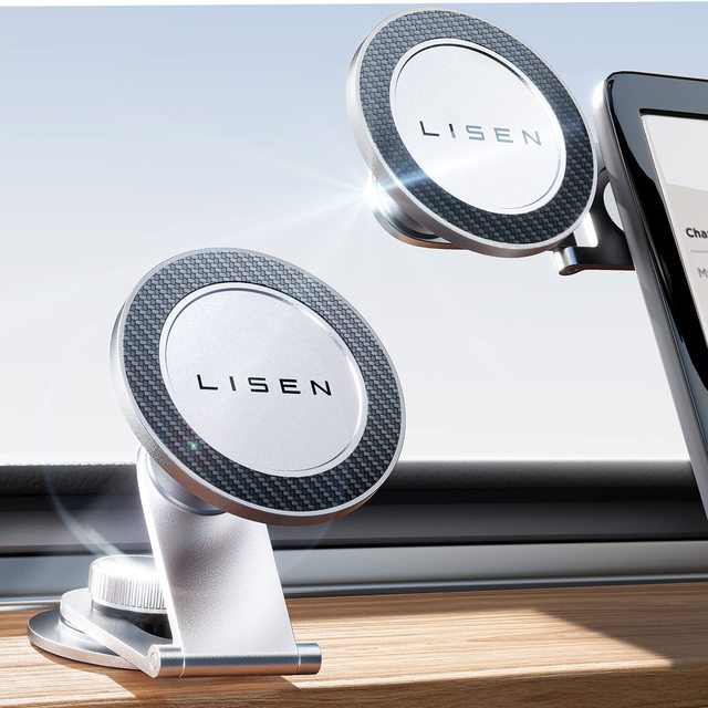 LISEN 2026 Upgraded Magnet Phone Stand N52 Magnets Car Mobile Holder Zinc Alloy Mount for Tesla Model Y 3 Accessories Parts