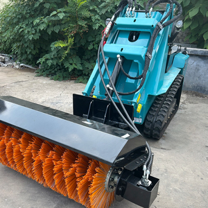 รถตักล้อยางขนาดเล็ก 5 ตัน EPA Engine Skid Steer พร้อมเครื่องบดไม้ - Product Image 4