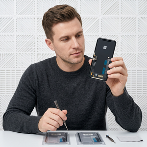 Pannello Touch Digitizer in Vetro+OCA per <span class=keywords><strong>iPhone</strong></span> X XS XS MAX <span class=keywords><strong>11</strong></span> 12 13 14 15 <span class=keywords><strong>Pro</strong></span> Max Sostituzione Schermo OCA Pre-Installato 100% - Product Image 3
