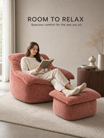 Repose-pieds décoratif rembourré en cuir pleine fleur ou tissu, options OEM/ODM, directement de l'usine, idéal pour chambre moderne, appartement, réception, maison