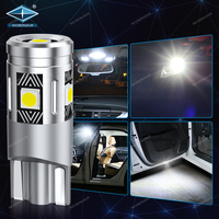 Lámpara de lectura súper brillante, bombillas de coche T10 W5W 12V, lámpara de ancho de coche para luces de señal, luz LED para matrícula