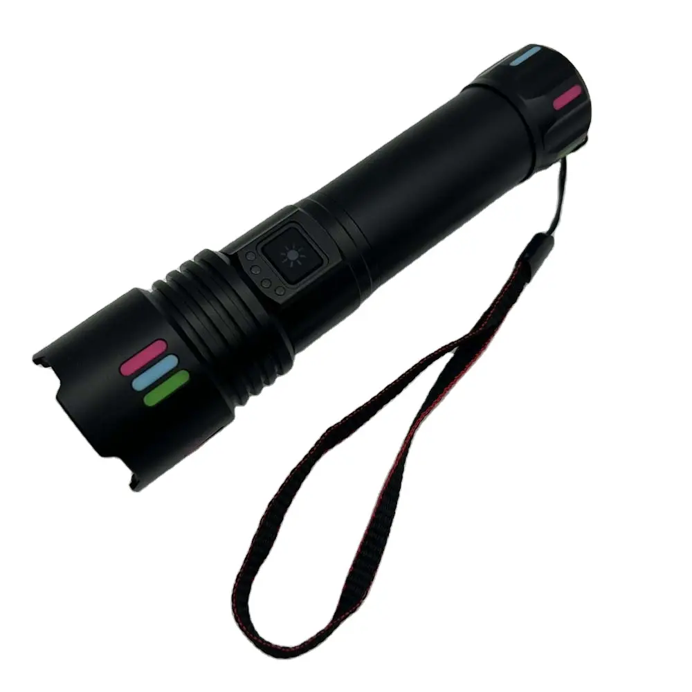 7000K super brightness aluminum alloy 1*26650 3500mah optical lens IP45 travel flashlight torch lamp