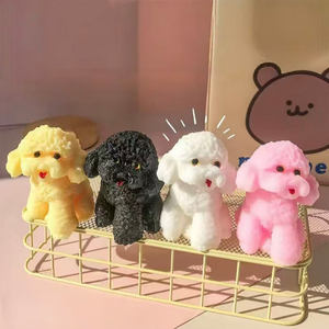 Soft TPR Squishy Teddy Bear Dog <strong>Toy</strong> Cute Cartoon <strong>Poodle</strong> Stress Reliever Soft Touch Texture Unisex Party Favors Office Desk <strong>Toys</strong> - Product Image 1