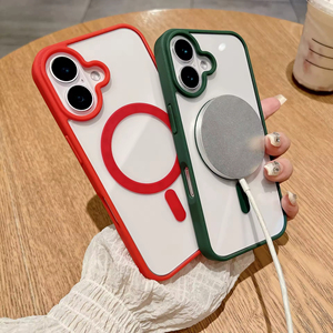 Étui transparent magnétique en acrylique pour iPhone 16 Pro Max avec support de téléphone liquide pour Apple iPhone 16 et iPhone 17 - Product Image 5