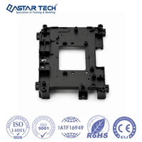 Grille de couvercle de conduit d'air en plastique noir mat moulée par injection sur mesure, haute efficacité, pour pièces de cyclateur thermique d'équipement QPCR