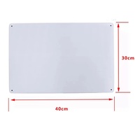 Plaque Métallique Blanche Vierge en Gros, Panneau en Étain Vintage de Formes Variées, Artisanat en Fer pour Impression DIY