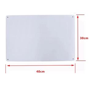 Placa de Metal blanca Vintage, letrero de estaño, diferentes formas, impresión artesanal de hierro, venta al por mayor - Product Image 5