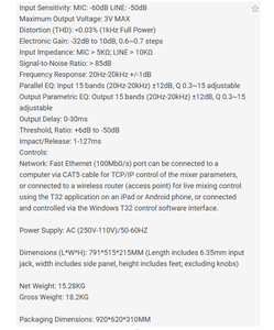 Console de mixage audio numérique BHA T-32 à 32 canaux avec entrées et sorties optiques <span class=keywords><strong>pour</strong></span> iOS, Android et Windows, garantie usine OEM 12 ans, CE FCC - Product Image 6