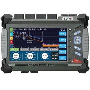 TFN F7-S3 1310nm/1550nm 42/40dB 160KM Personalizable en Idioma SM Reflectómetro Óptico de Dominio de Tiempo - Product Image 1