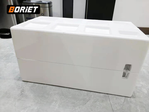 Nhà Máy Giá vuông thép không gỉ thường vụ Thùng rác có thể trang trí thương mại kim loại sảnh chất thải thùng với Gạt tàn Thùng - Product Image 5