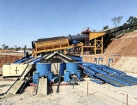 Installation de lavage de minerai polymétallique Vein Rock Gold Washing Trommel Plant pour l'extraction d'or en Tanzanie, en Guinée et au Sénégal