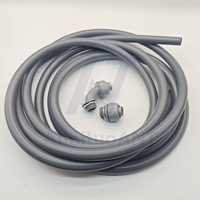 Tuyau flexible en PVC non métallique de type B certifié LFNC, étanche, pour la protection des câbles électriques, tube corrugué