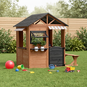 Milieuvriendelijke Outdoor Speelhuis Houten Speelhuizen Voor Kinderen - Product Image 3