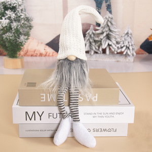 Christmas Faceless Gnome Plush Doll Knitted Long <b>Hat</b> Dangling Legs Tabletop <b>Holiday</b> Home Ornament Decor - Product Image 4