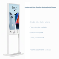 Kiosque d'affichage numérique sur pied de 55 pouces avec écran tactile LCD et animation pour ascenseurs et centres commerciaux