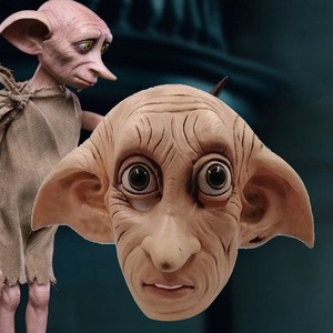 Masque intégral en latex <span class=keywords><strong>Dobby</strong></span> l'<span class=keywords><strong>elfe</strong></span> pour cosplay, style animal, accessoire de tête effrayant et amusant pour costume de Noël ou de carnaval - Product Image 4