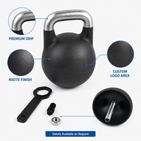 Kettlebell réglable en acier moulé avec revêtement en poudre 32 kg – Équipement de fitness professionnel pour la musculation – Vente en gros OEM/ODM