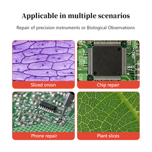 Microscopio Estéreo Trinocular YCS 6558X con Zoom de 6.5-58X 45 °   Inclinación de 360 grados °   Rotatorio para Reparación de Electrónica de PCB - Product Image 3