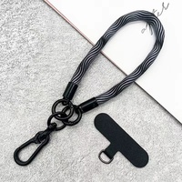 Portable Polyester Anti Perdu 8mm Dragonne Porte-clés Lanière Courte Couverture de Téléphone Dragonne Corde Chaîne