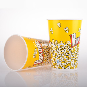 Vaso de papel ecológico de pared simple para <span class=keywords><strong>palomitas</strong></span> con revestimiento de PE, para galletas y <span class=keywords><strong>palomitas</strong></span>, 100% personalizable - Product Image 4