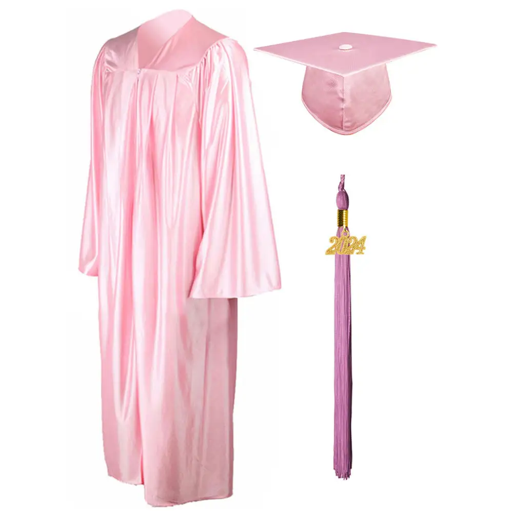 Großhandel Matte Academic Gown für Graduation - Black Custom Graduation Gown Graduation Robe für Erwachsene
