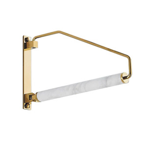 English Wall Mounted Folding Telescopic <b>Clothes</b> Drying <b>Rack</b> Double Layer Modern Storage For Bedroom And Balcony - Product Image 4
