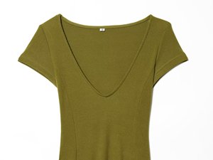 Vêtements pour femmes MYST&ZA, nouvelle collection printemps 2026 : <span class=keywords><strong>robe</strong></span> <span class=keywords><strong>longue</strong></span> côtelée élégante et stylée à manches courtes et col en V, 4174038 - Product Image 3