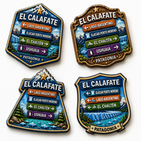 Imán de Resina para Refrigerador con Diseño 3D del Glaciar Perito Moreno, Argentina, Colección de Viajes Patagonia, Recuerdo, Venta al por Mayor