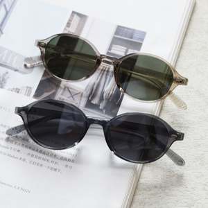 Lunettes de soleil rondes à petite monture TR90 UV400 personnalisées avec logo, tendance 2025, pour hommes et femmes, et lunettes de soleil ovales polarisées TAC pour hommes et femmes - Product Image 2