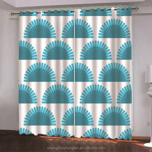 Blackout Curtains Printed Design Thermal Insulated Curtains Geometric Modern Grommet Window <strong>Drapes</strong> for <strong>Bedrooms</strong> or Living Rooms - Product Image 5