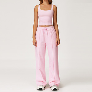 Completo Sportivo di Lusso da Donna Primavera 2026, Top a Maniche Lunghe/<span class=keywords><strong>Canotta</strong></span>, Pantaloni della Tuta, Tuta da Jogging, Abbigliamento Casual Personalizzato - Product Image 2