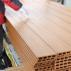 木製プラスチック複合材140 * 25mmWPC床デッキボード屋外庭用