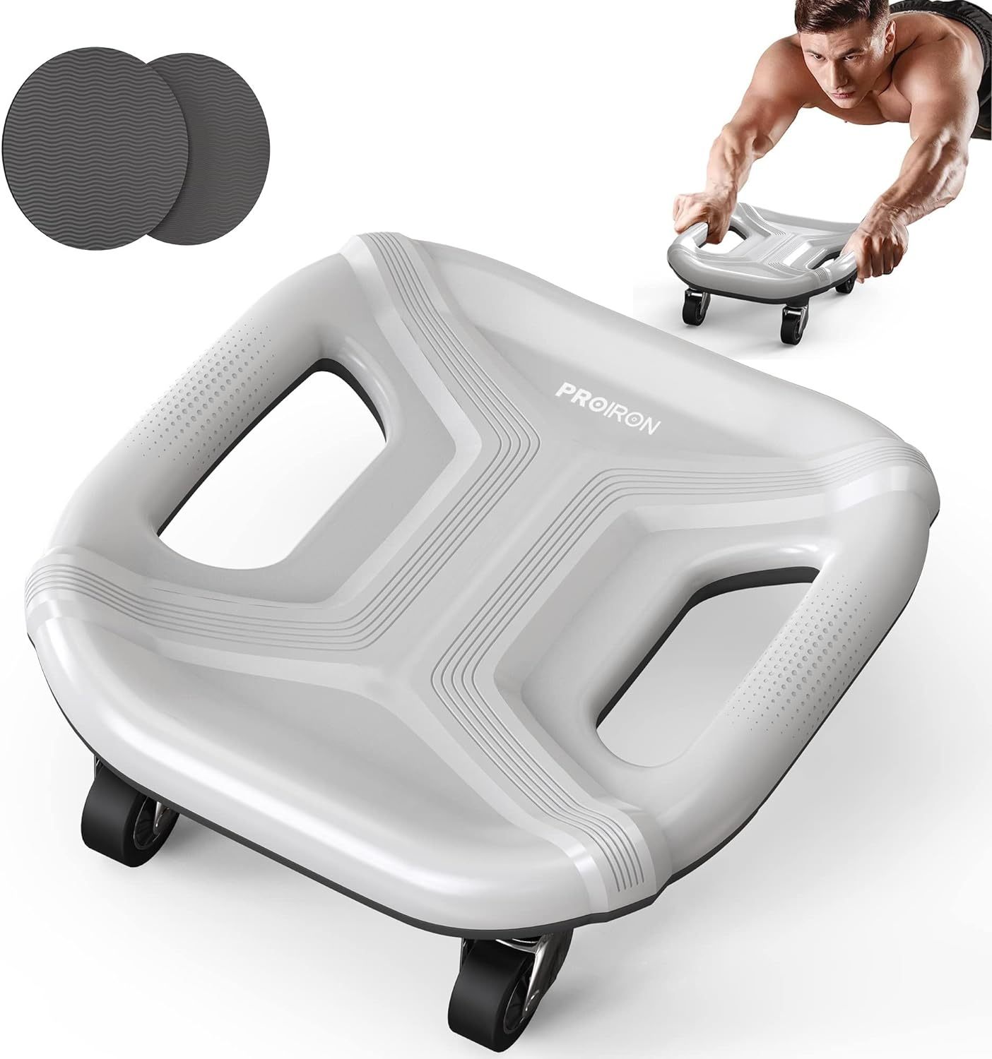 Proiron Abdominal Sliders - Durable 4-Wheel Leg Slide Machines