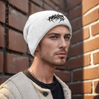 Bonnet d'hiver chaud pour femmes et hommes, style gothique street punk, tricoté, 100% acrylique, tendance, pour rester au chaud