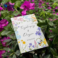Cartes de vœux en carton écologiques Bolisun avec logo/design graphique personnalisé, impression offset, commandes personnalisées