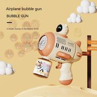 Pistola de Burbujas Cohete Espacial Automática con Luces y Música, Juguete para Niños, Libre de BPA